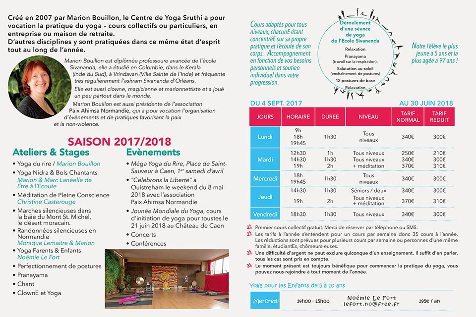 cours de yoga saison 2017-2018 cours de yoga saison 2017-2018
