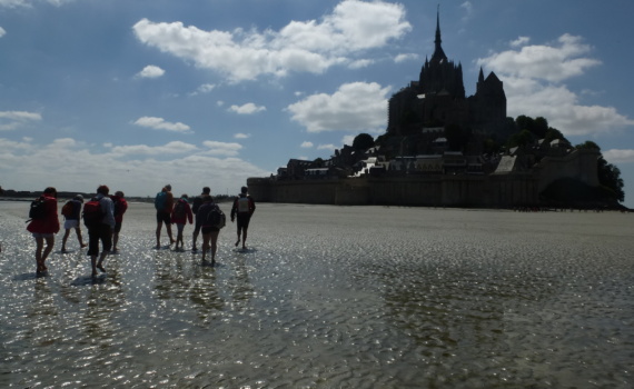 Balade au Mont Saint Michel avec le Centre de Yoga Sruthi