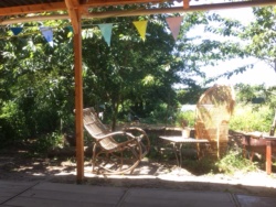 Ferme de la Demeurée, terrasse